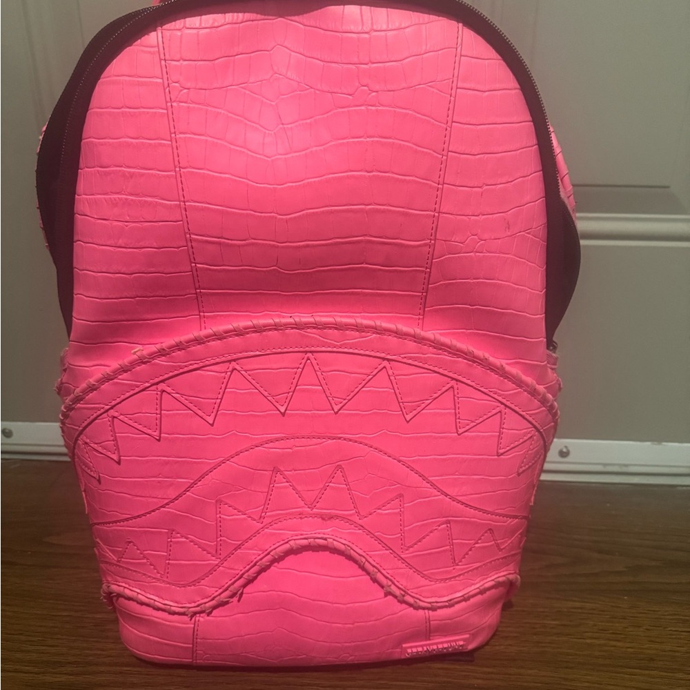 Spray Ground limited edition pink Python Backpack